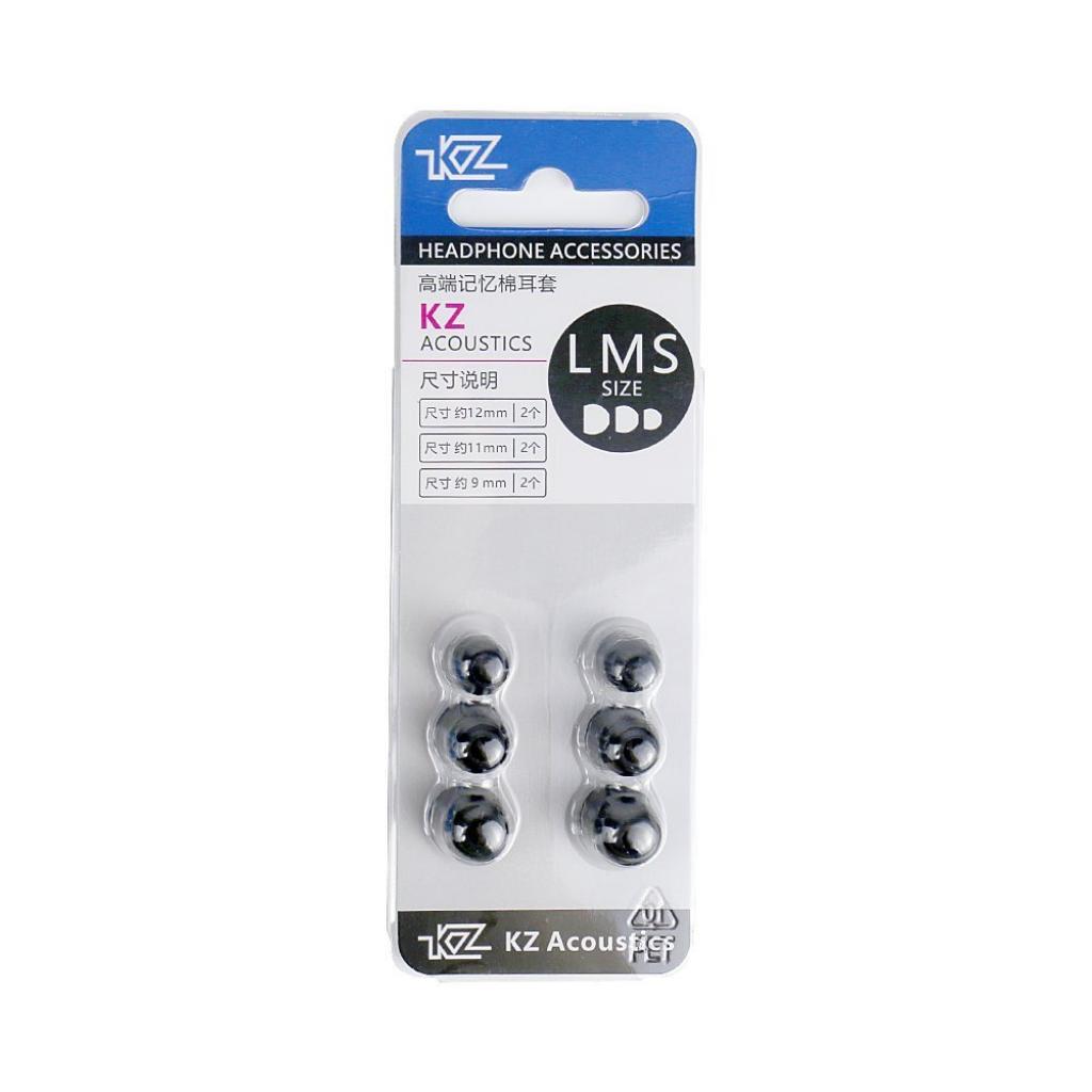 KZ Foan LMS 3pairs BLK Silicone