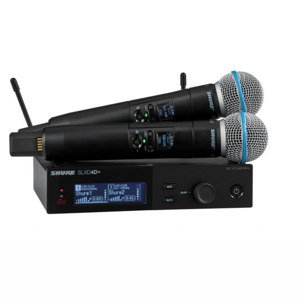 Shure Slxd24d+br/beta58 Dual *new*