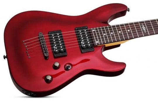 SGR BY SCHECTER C7 7 CORDAS METALIC RED