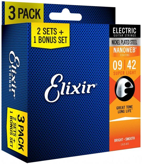 ELIXIR PACK GUIT. 0.09 NANOWEB 16540