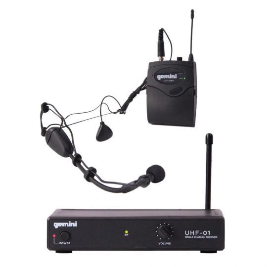 GEMINI MIC UHF 01HL CABECA SINGLE