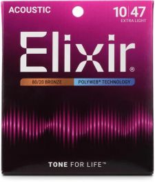 ELIXIR VIOL. BRONZE POLIWEB  80/20 0.10 (11000)