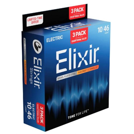 ELIXIR PACK GUIT. 0.10 NANOWEB (16567) NEW