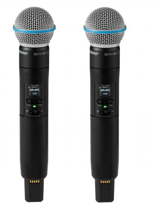 SHURE SLXD24D+BR /BETA58 DUAL *NEW*